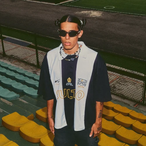 T-Shirt white and blue